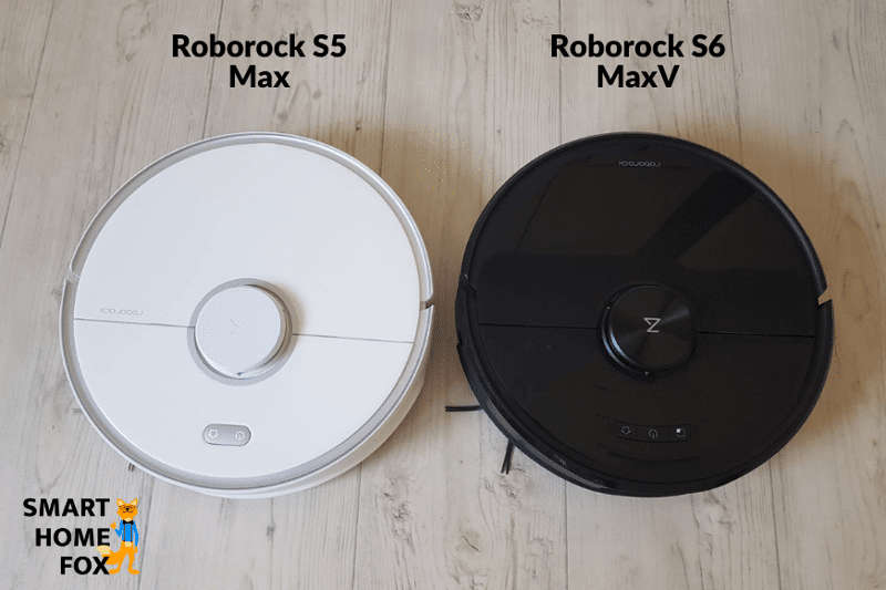 Roborock S6 MaxV и Roborock S5 Max стоят рядом